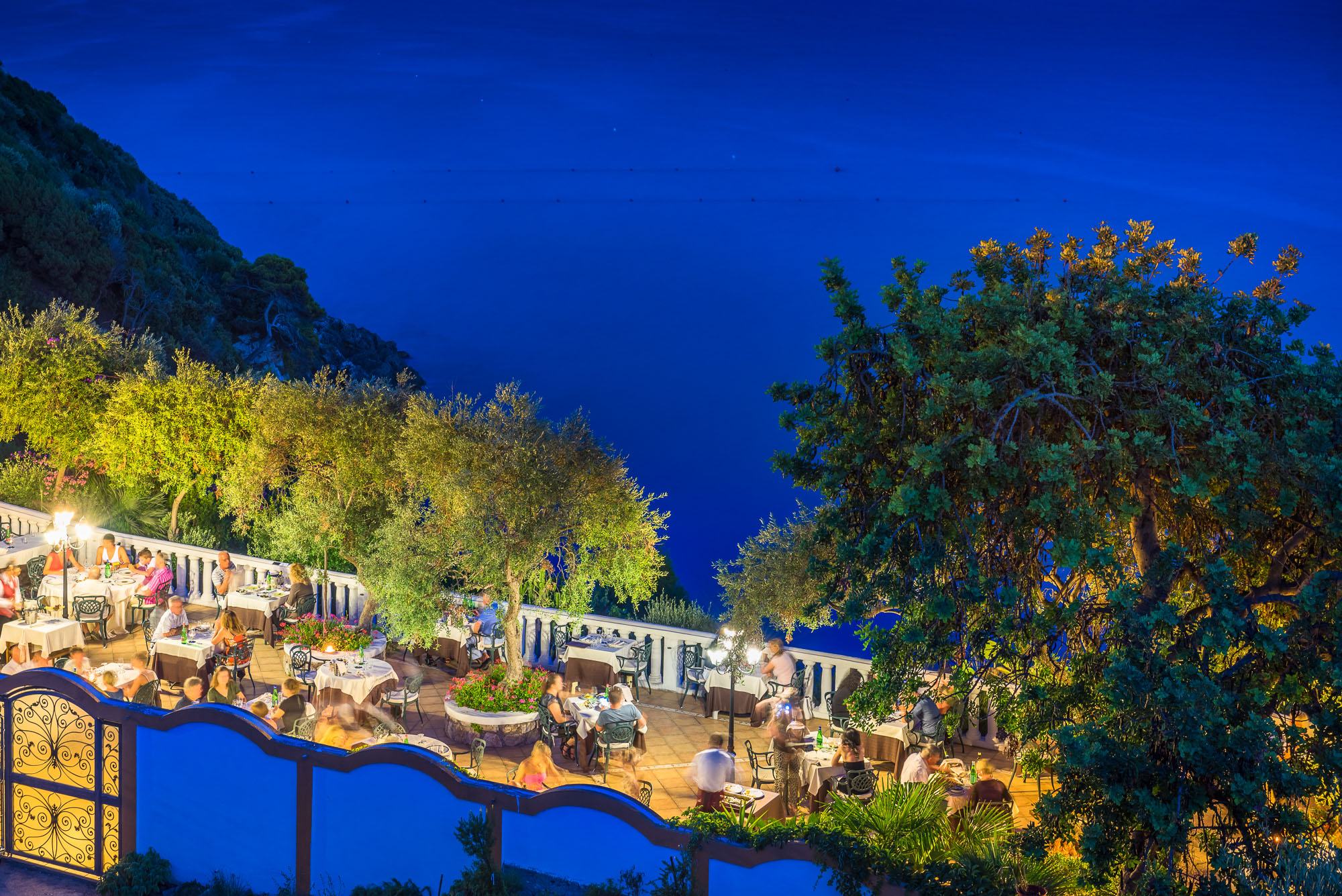 La terrazza di notte