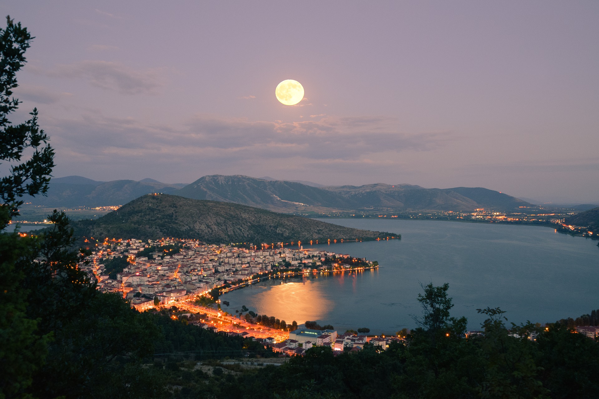 Vista al tramonto