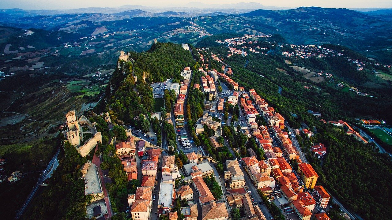 San Marino dall'alto
