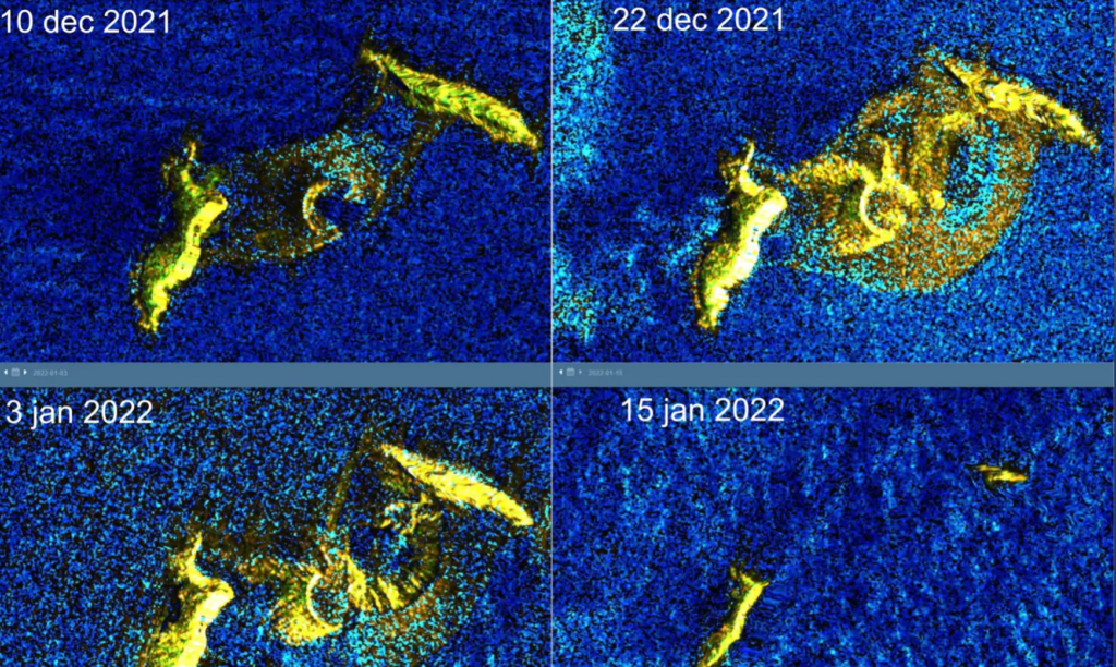 Le immagini dal satellite