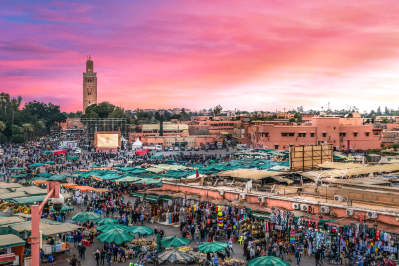 Piazza Jemaa el-Fna a Marrakech